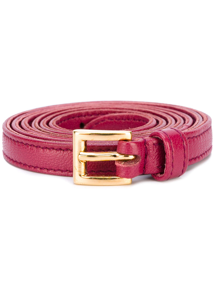 Prada belt ruby 1 cm nappa rubin