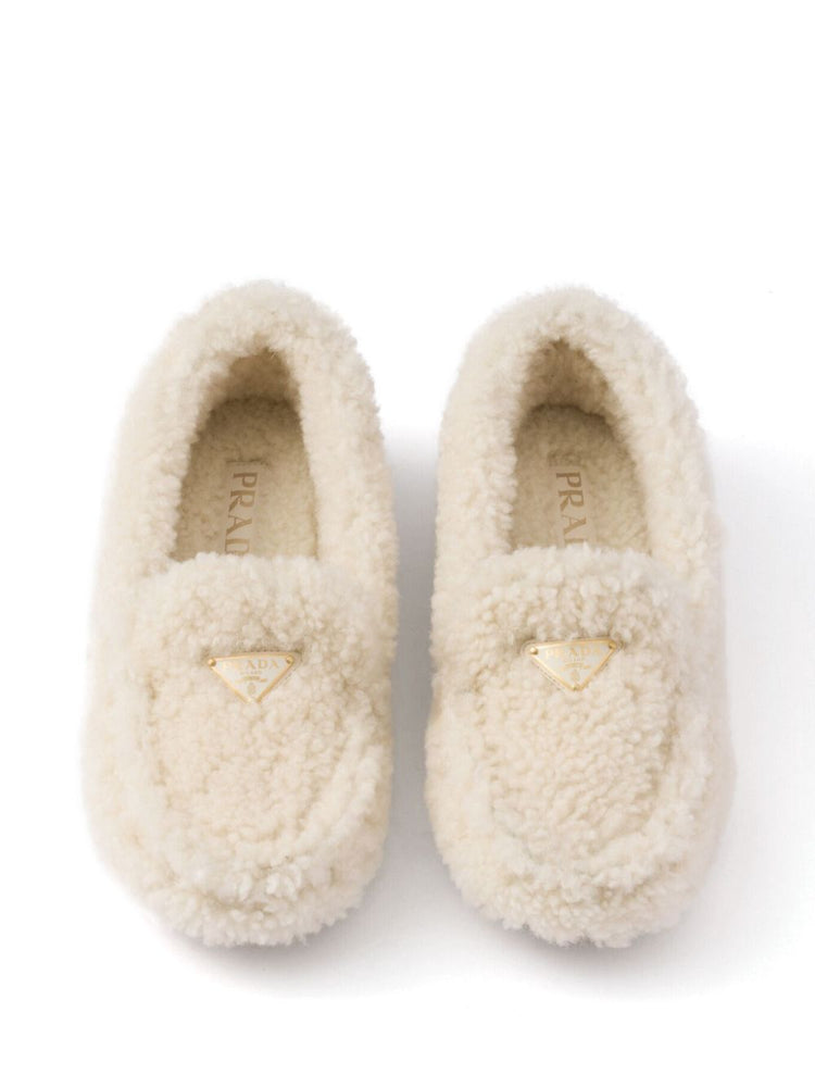 shearling driving shoes