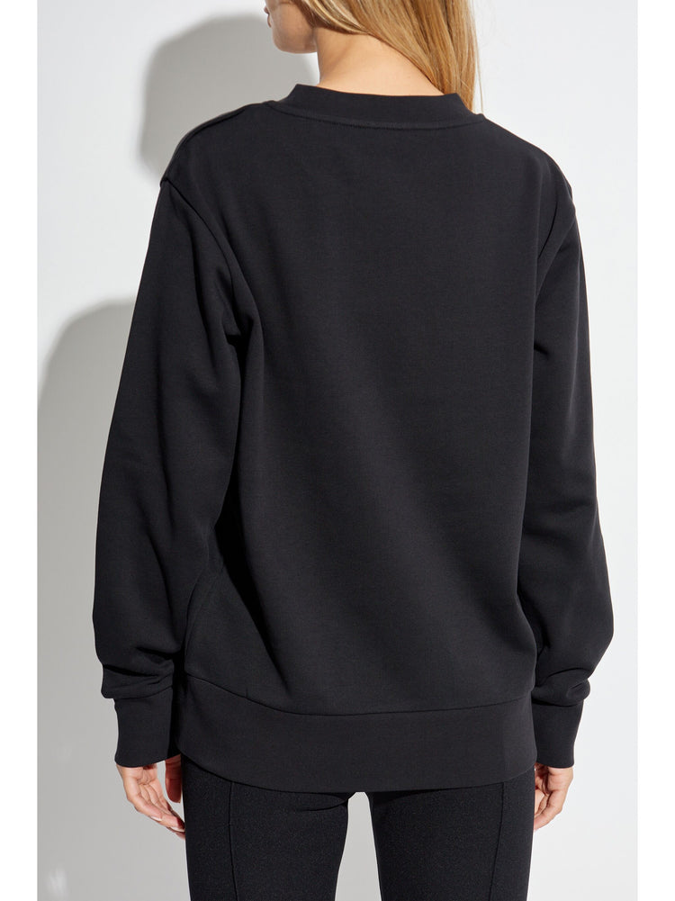 crystal-embellished logo sweatshirt