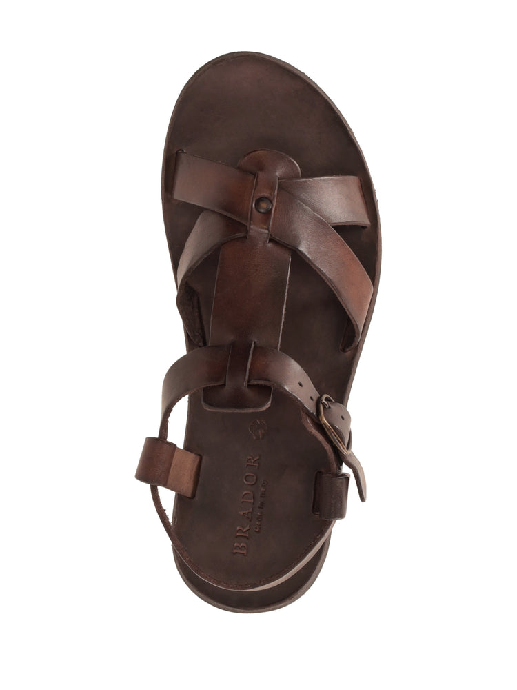 LA ROSE sandals leather Bordeaux