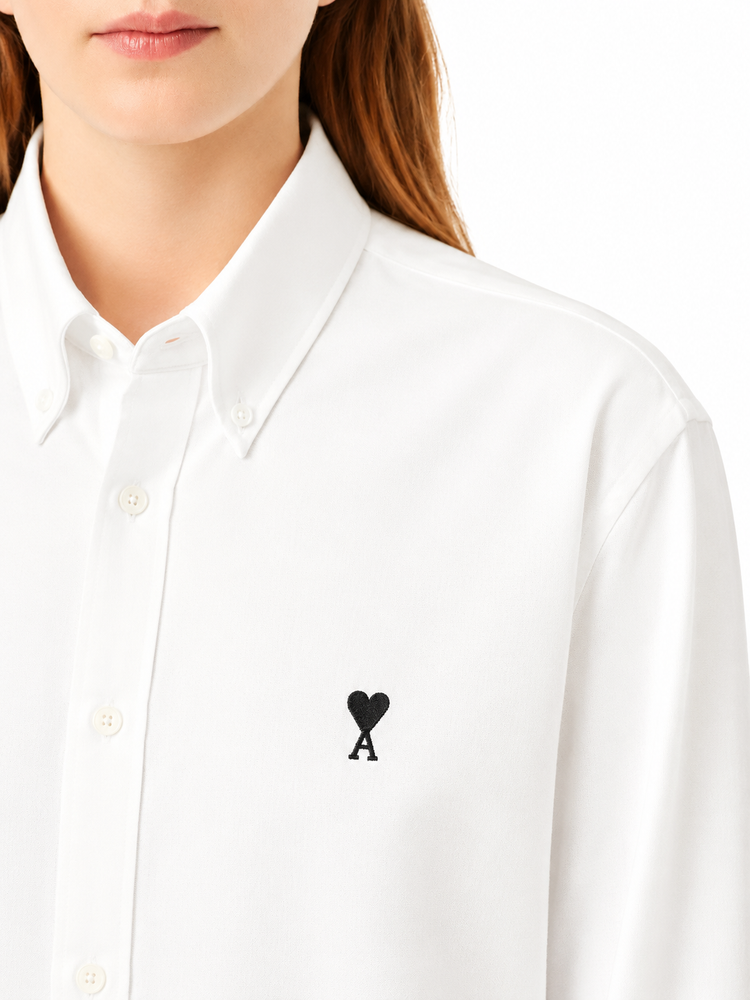 CONTRASTED AMI DE COEUR BUTTON DOWN COLLAR CLASSIC FIT SHIRT
