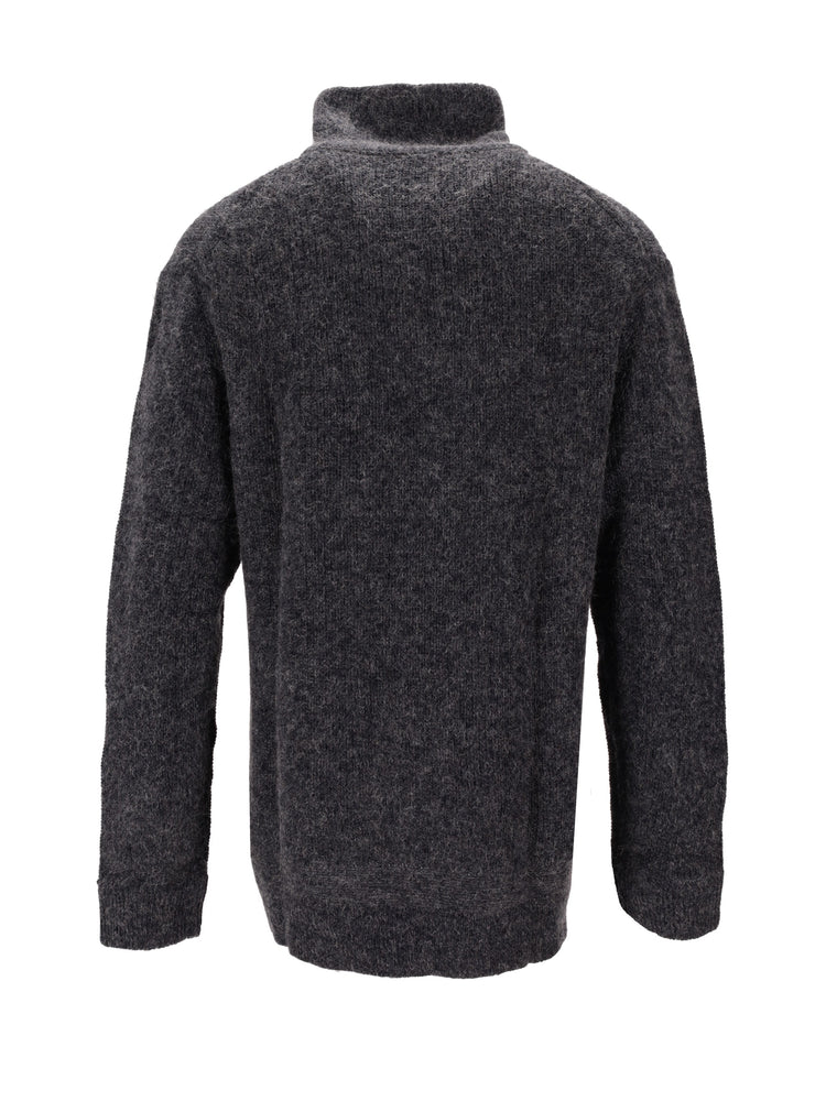MENS SWEATER ZIP NECK