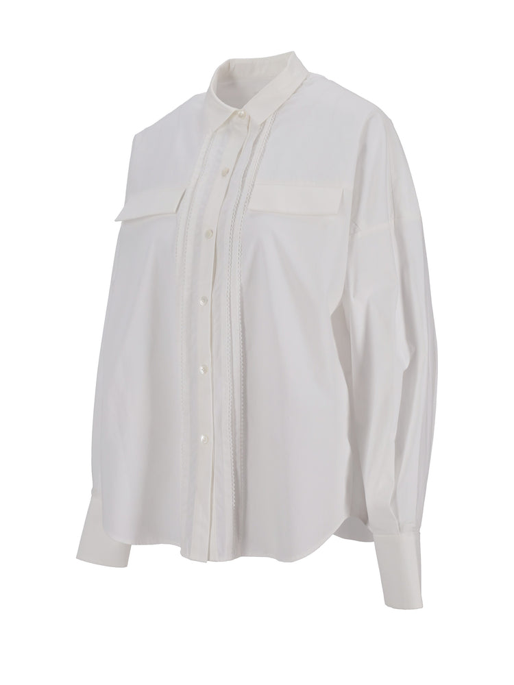 Tuck Lace Blouse