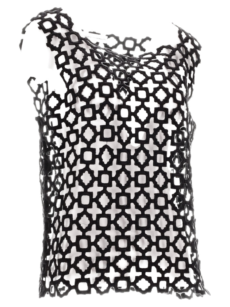 CARTA TANK - Geometric Lace Embroidery