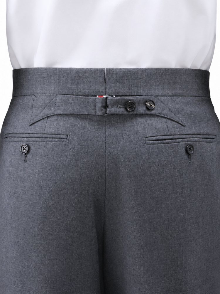FIT 1 BACK STRAP TROUSER IN SUPER 120’S TWILL