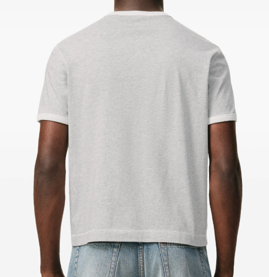 TEESHIRT MANCHES COURTES CLASSIC FIT AVEC PATCH AMI PARIS EN CROCHET