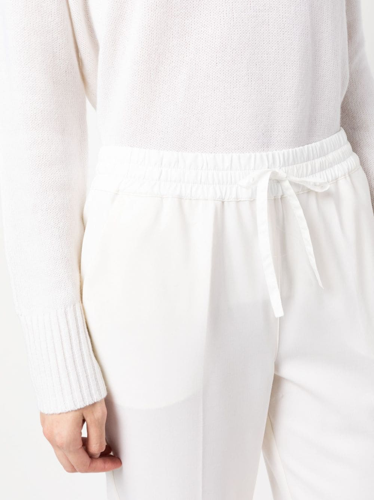PAROSH drawstring straight-leg trousers