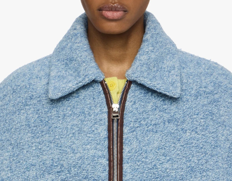 CONTRAST TRIM CASUAL JACKET