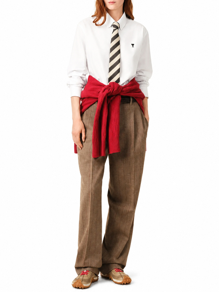 CONTRASTED AMI DE COEUR BUTTON DOWN COLLAR CLASSIC FIT SHIRT