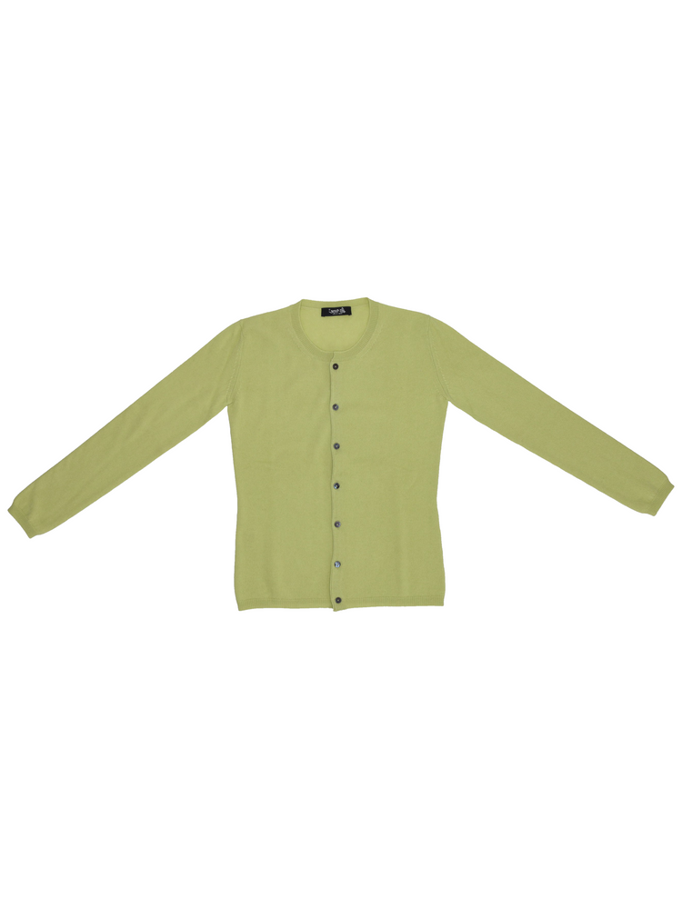 LA ROSE cardigan cashmere grigio melange