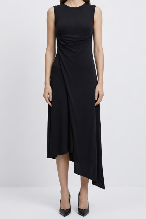 ROBE LONGUE LAVALLIERE SANS MANCHES