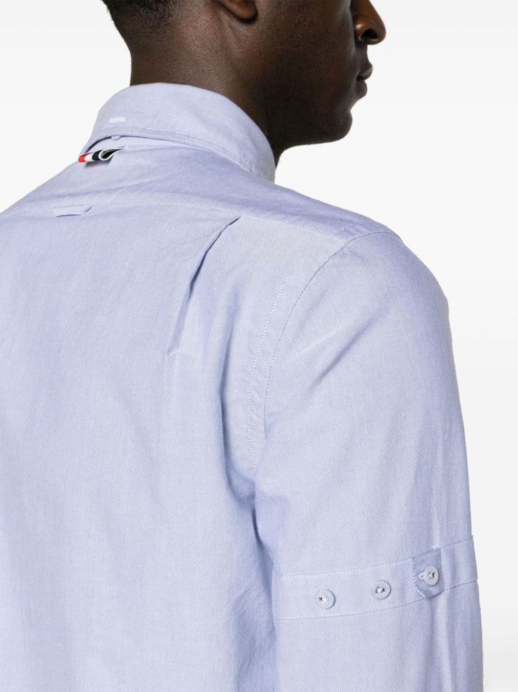 armband-embellished cotton shirt