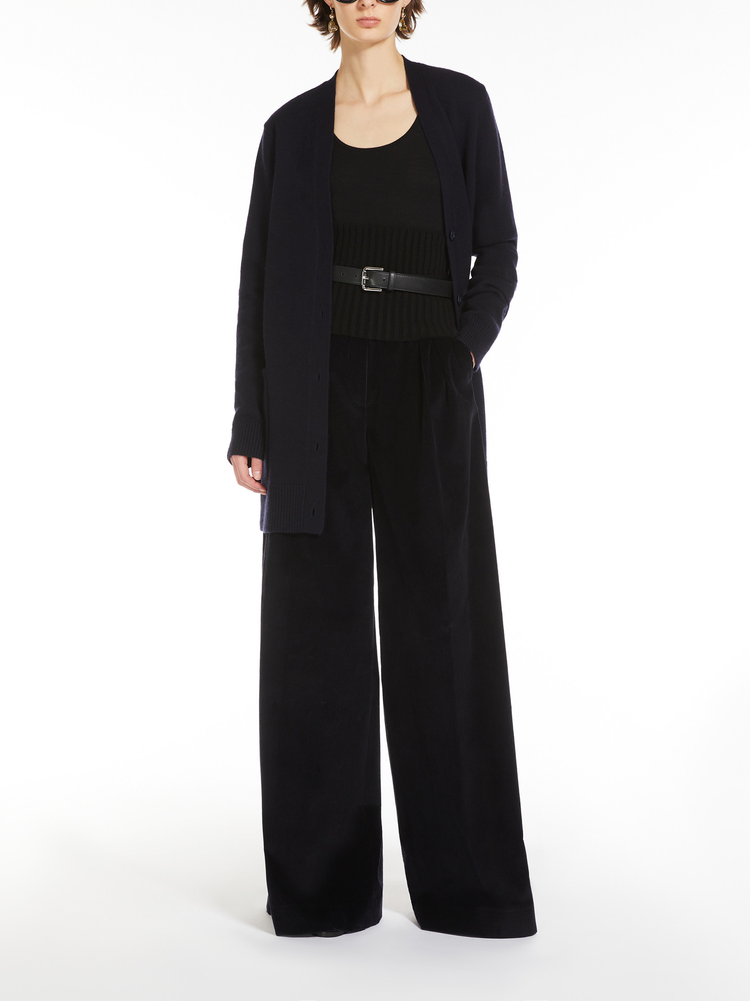 Virgin wool and cashmere cardigan with sequins