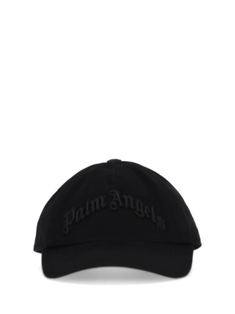 CURVED LOGO TONAL CAP BLACK - BLACK