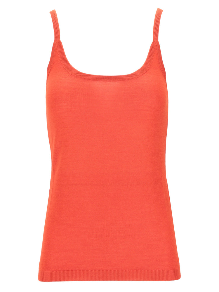 LA ROSE tank cash/silk CREAM