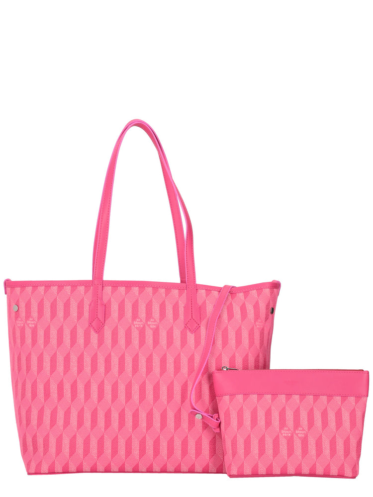 TOTE CALF/COATED CANVAS