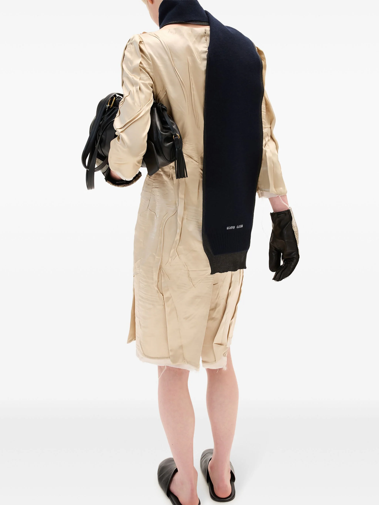 crêpe satin silk dress