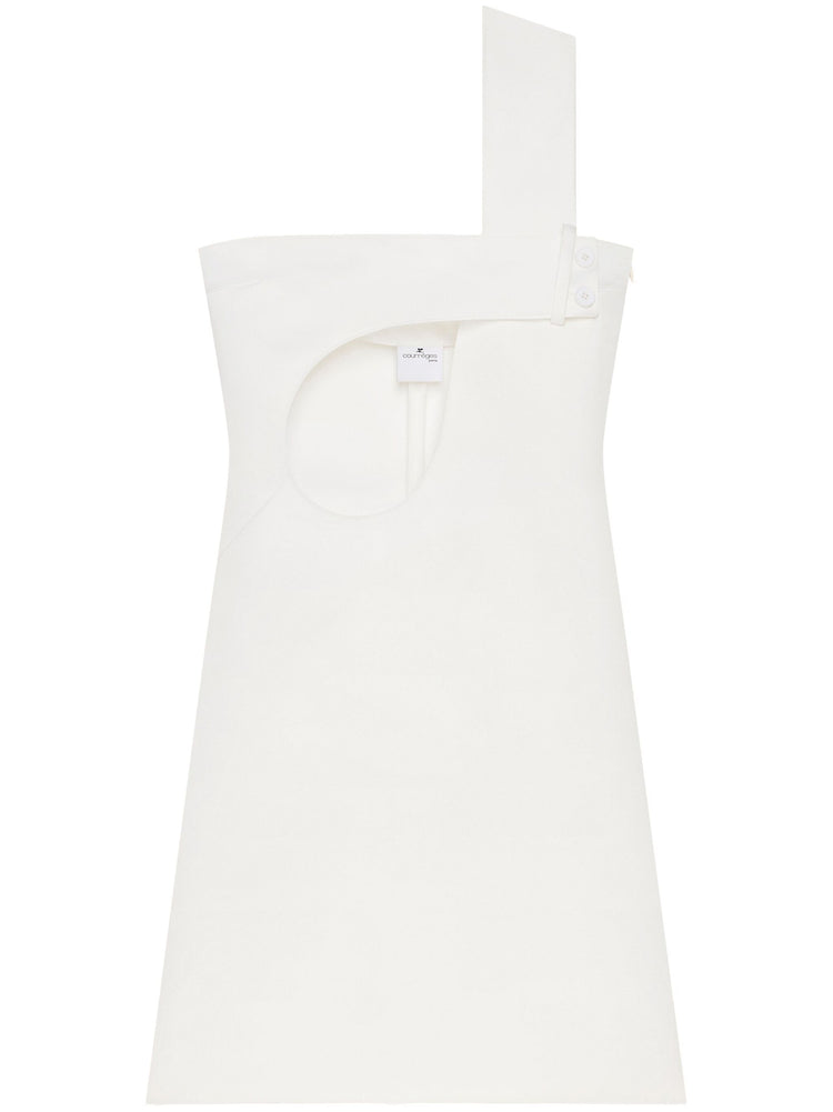 cut-out satin dress