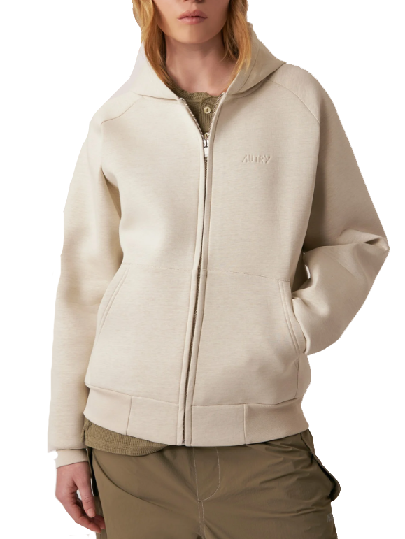 logo-debossed hoodie