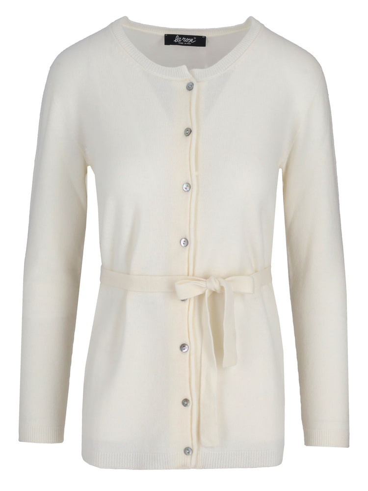 cashmere cardigan coreana lunga con laccetto