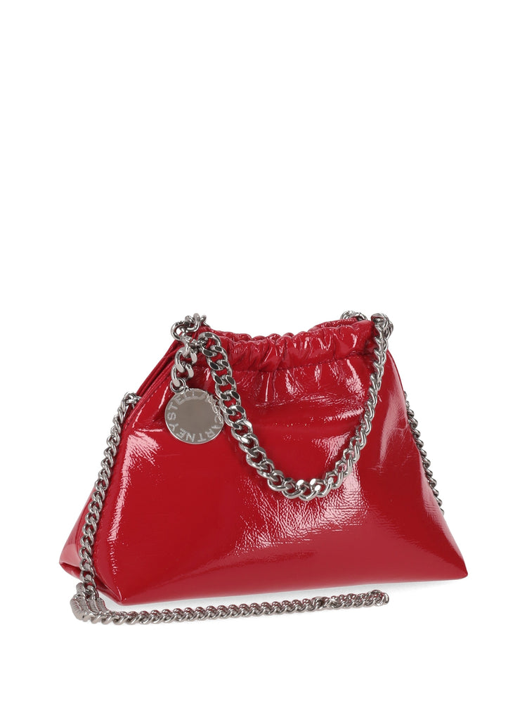 Falabella Mini Drawstring Bag Crinkled Patent Alter Mat