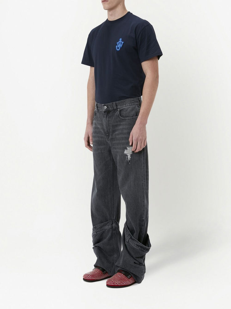 distressed Bucket jeans