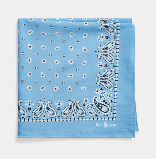 paisley-print bandana scarf