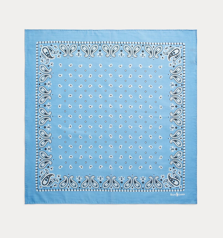 paisley-print bandana scarf
