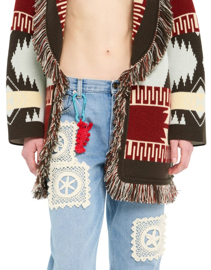 HANDMADE LOBSTER CROCHET KEY RED CORAL R