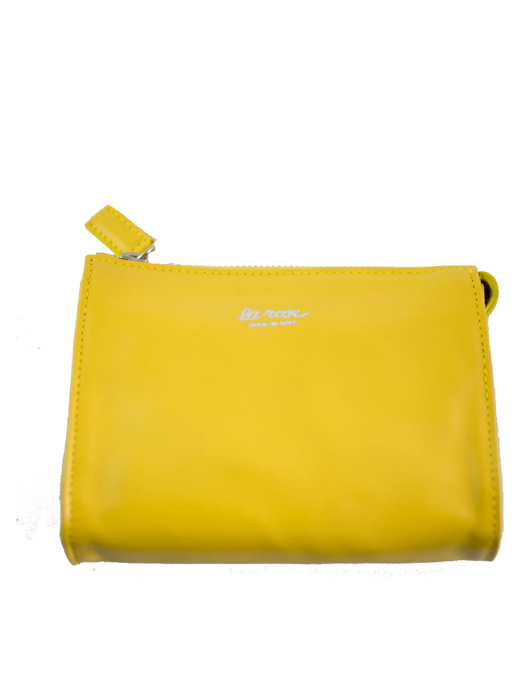 LA ROSE minimal leather make-up bag