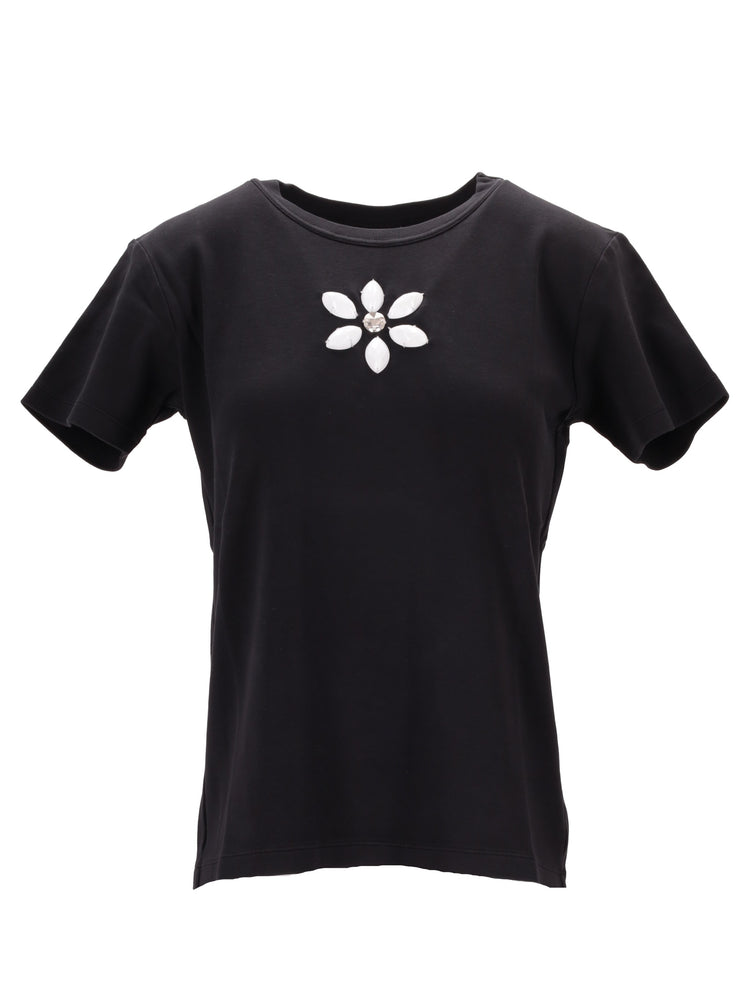 FITTED T-SHIRT W/ EMBROIDERY