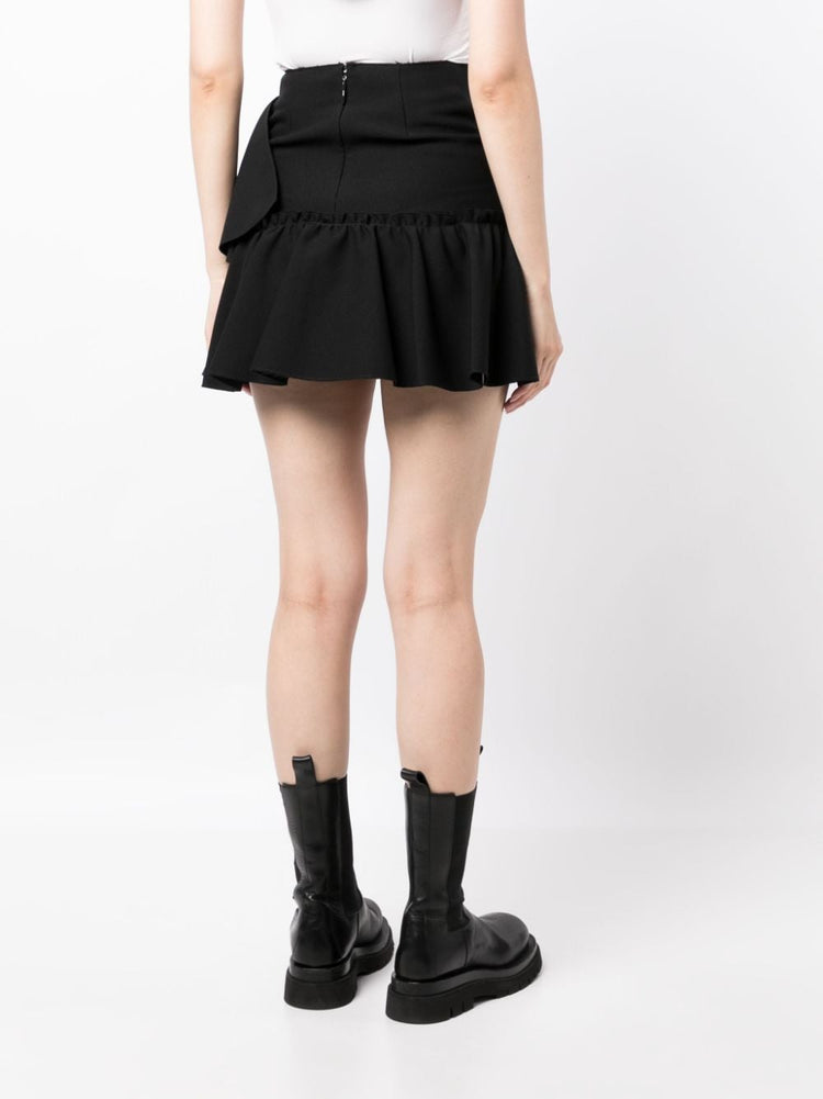 MSGM ruffle-detailing high-waist skirt