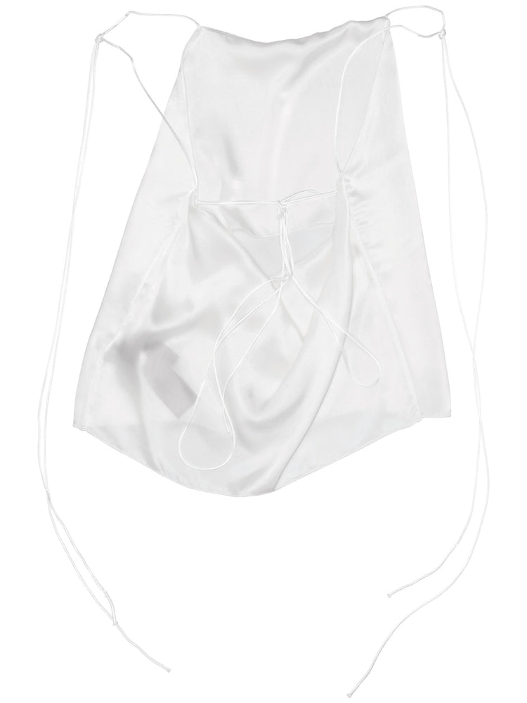 Heda slip open back top satin