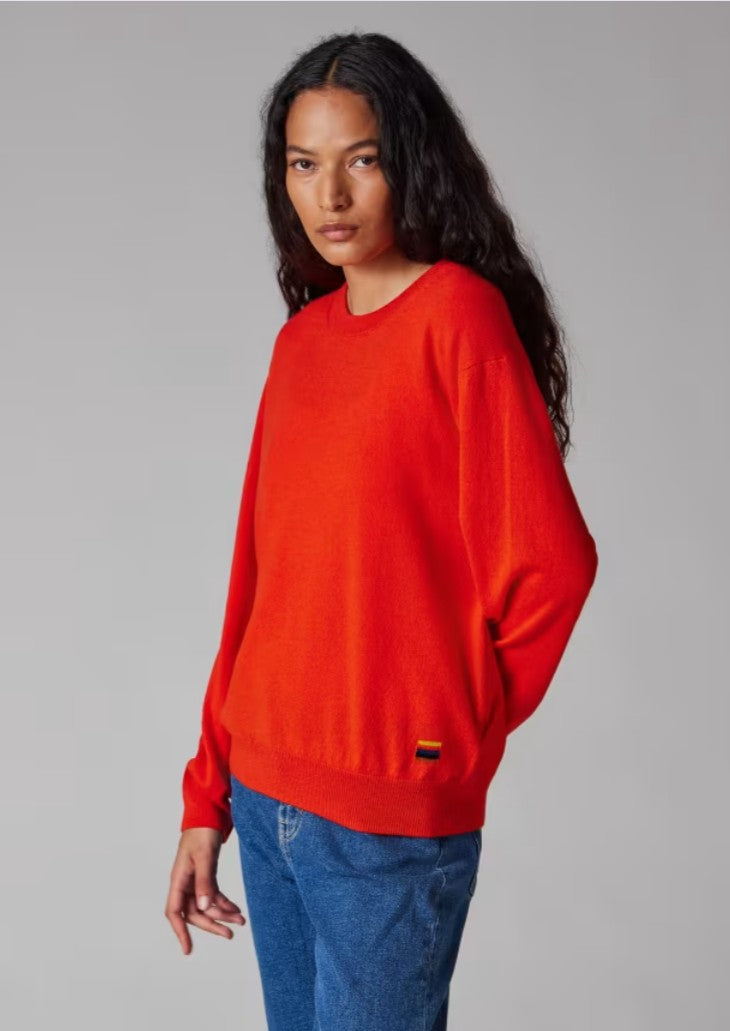 WOMENS KNITTED SWEATER CREW NECK