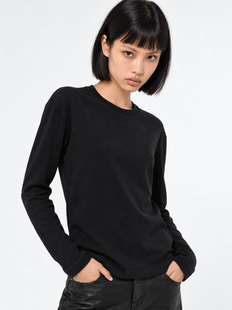 RIB LONG SLEEVE TOP