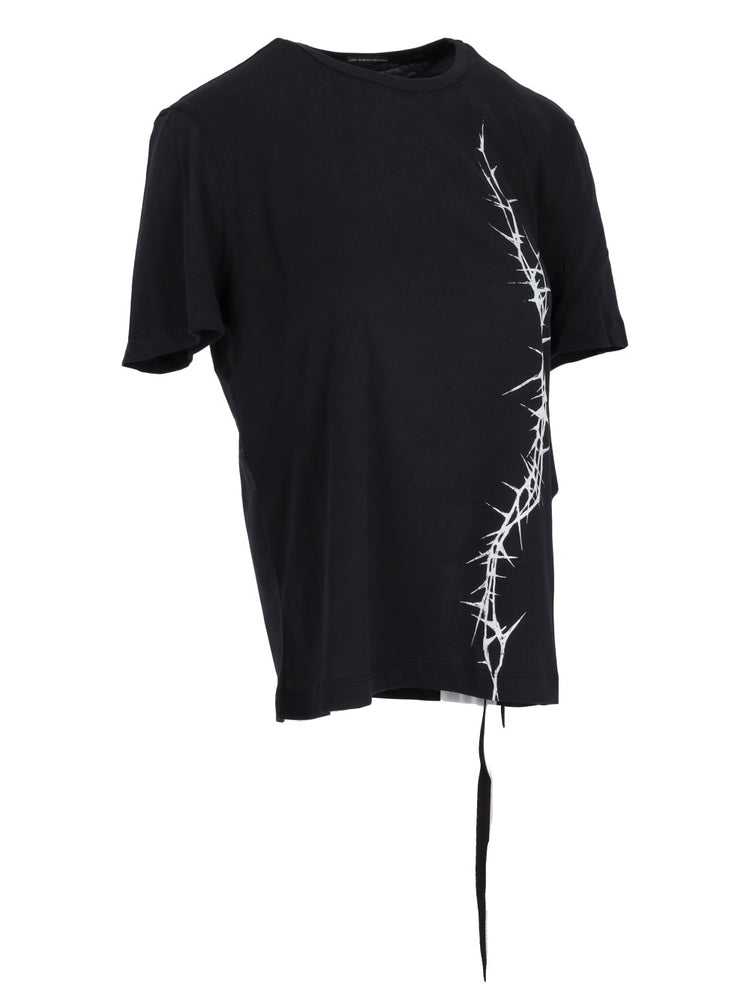 FANIE STANDARD FIT T-SHIRT "THORNS" PRINT BRUSHED
