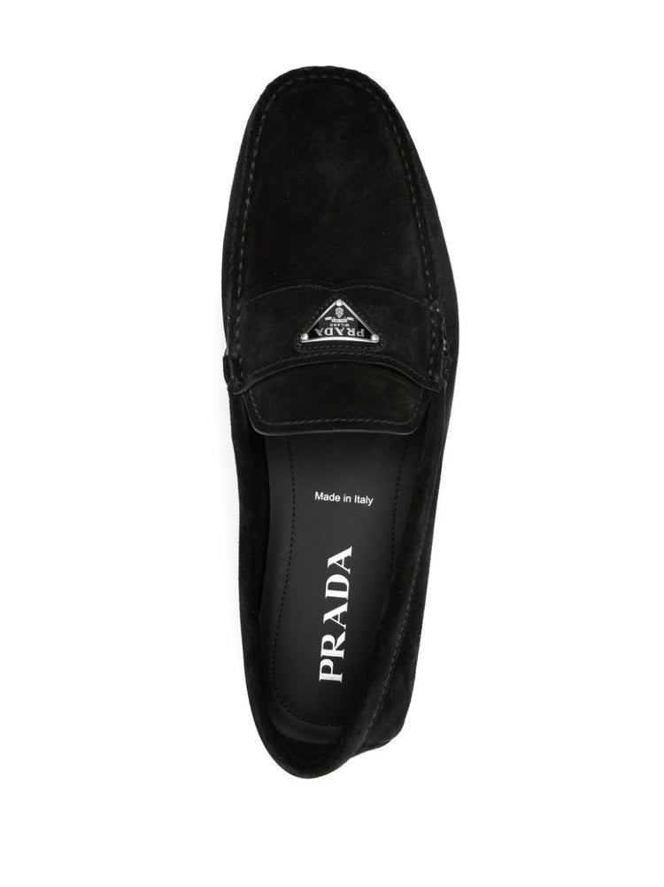 logo-plaque loafers