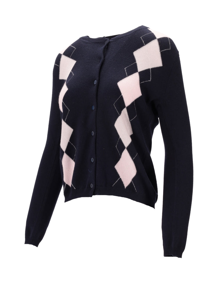 LA ROSE cardigan losanghe cash