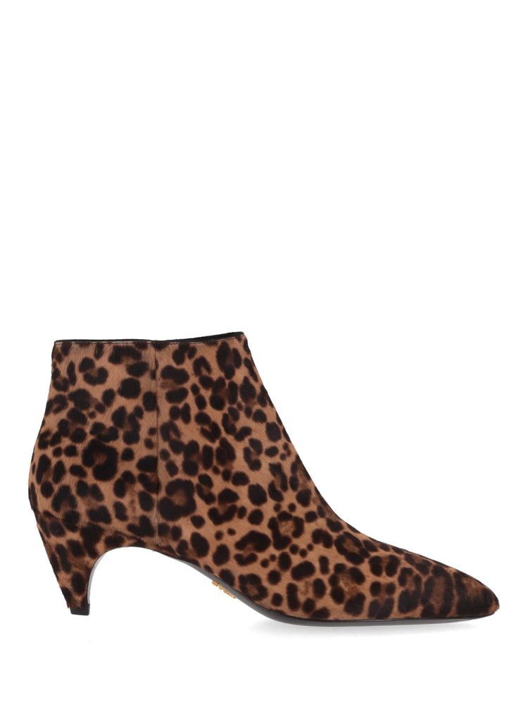 pointed leopard cavallino boots