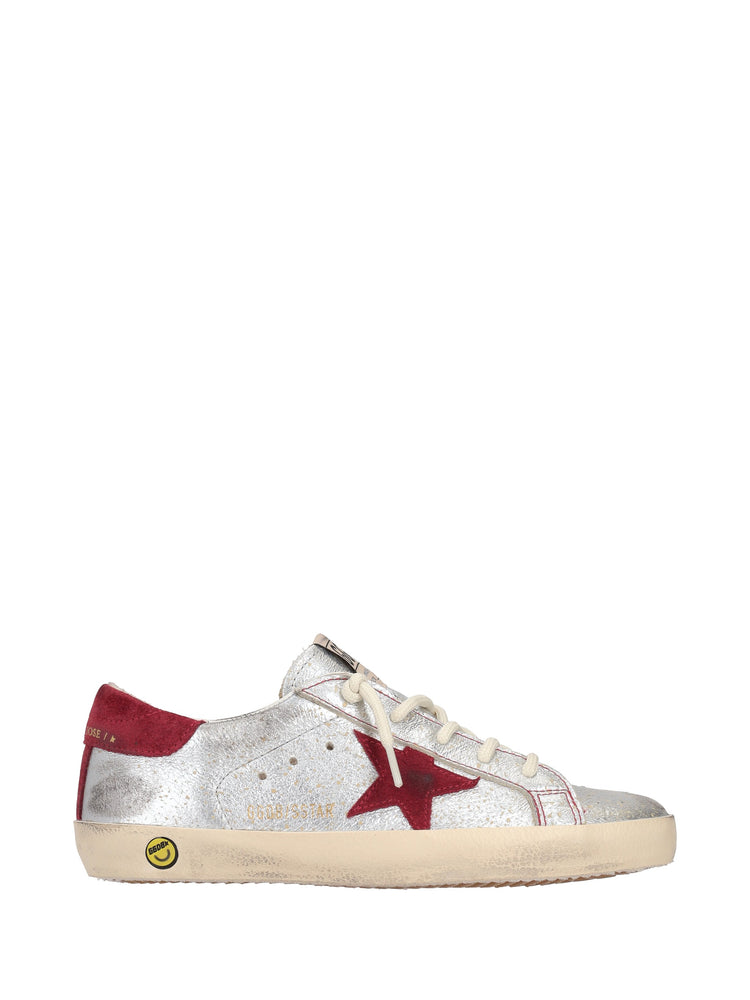 SUPER STAR LAMINATED SUEDE UPPER SUEDE STAR AND HEEL