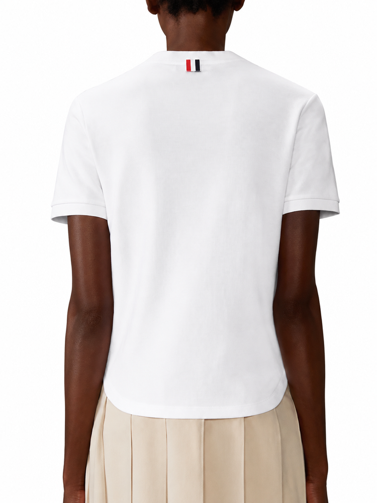SHORT SLEEVE TEE IN COTTON MILANO