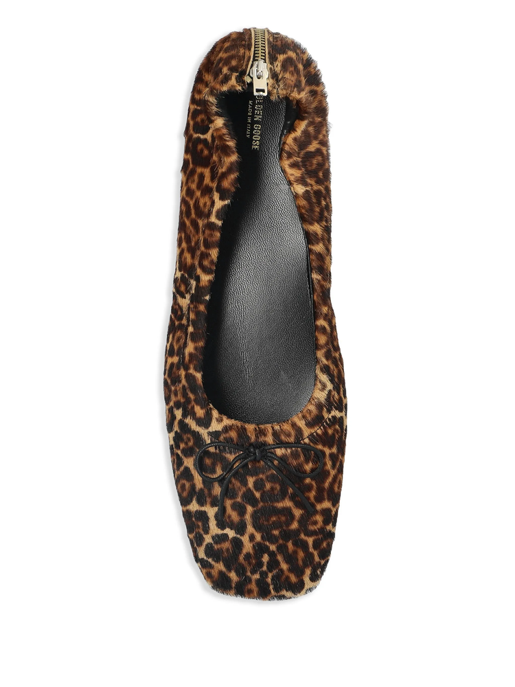 AMY WITH ZIP LEOPARD HORSY LEATHER UPPER
