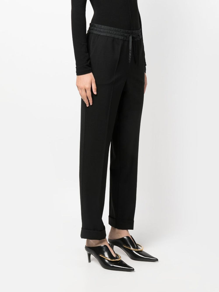 PAROSH drawstring straight-leg trousers