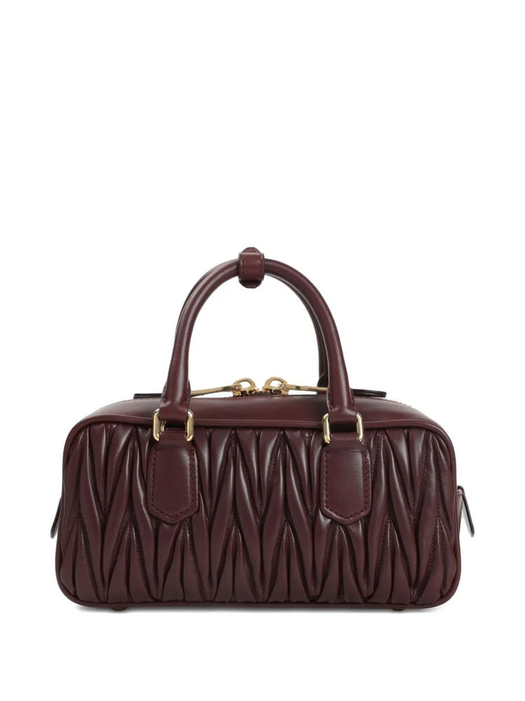Arcadie matelassé nappa leather bag