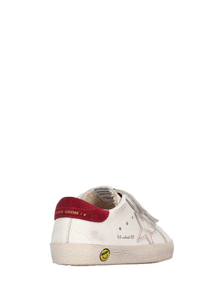 OLD SCHOOL LEATHER UPPER TOE TONGUE STAR AND STRAP SUEDE HEEL