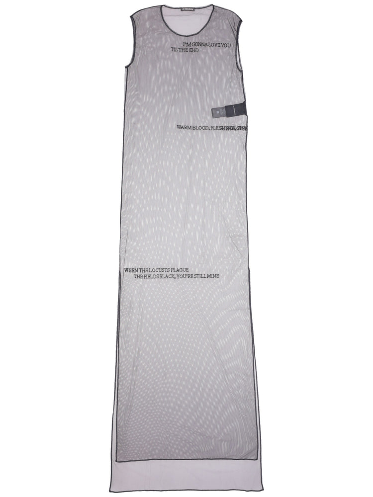 Seda sleeveless tulle dress with pearls