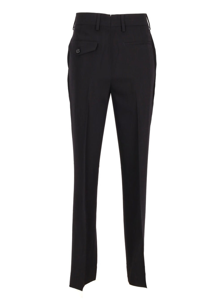 HABIBA CIGARETTE TROUSERS VISCOSE WOOL GABARDINE