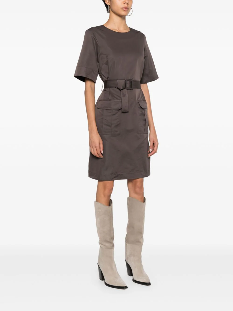 Pesca belted mini dress