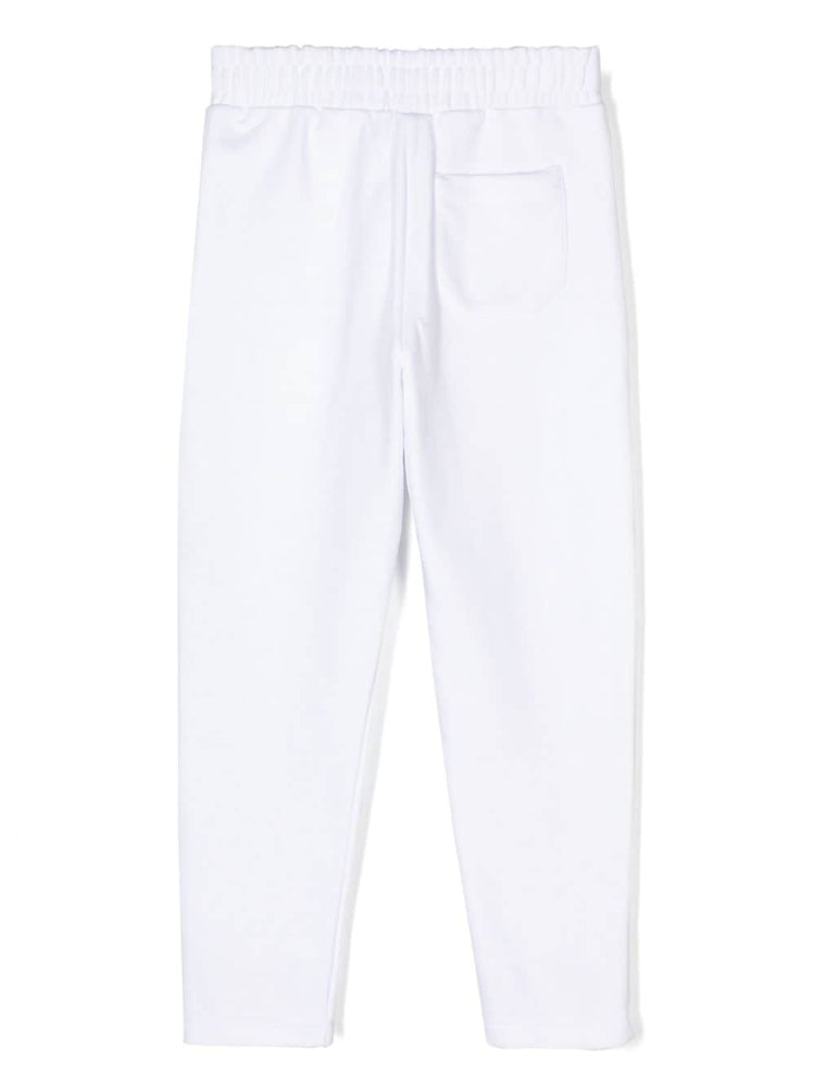 star-print jersey trousers