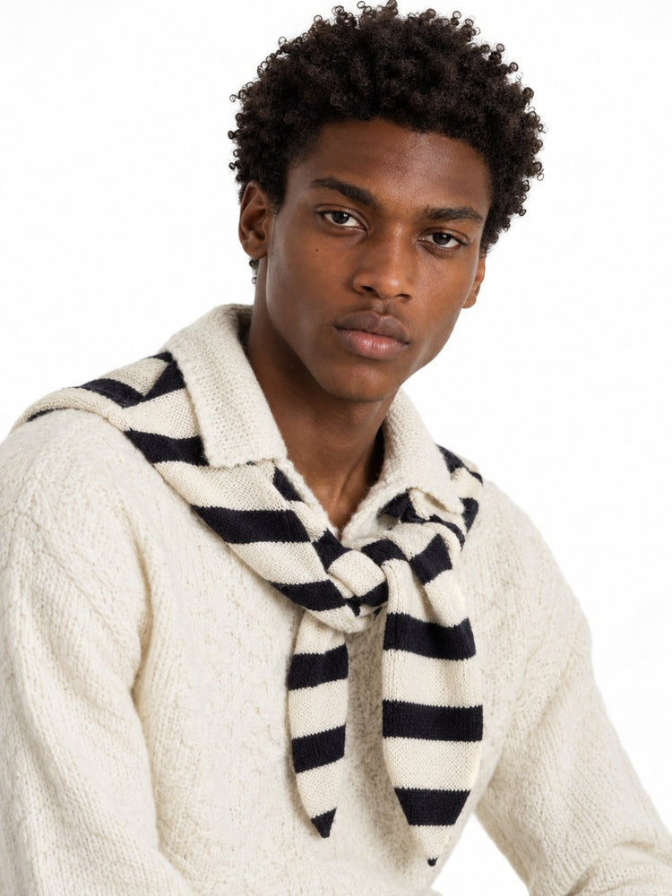 MEN SCARF STRIPE NECKCHF